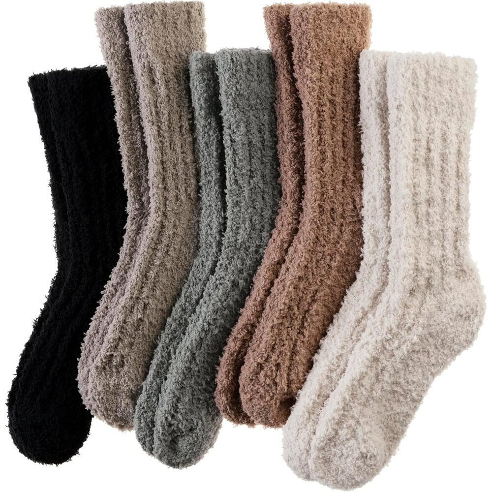 🆕Women Fuzzy Socks Soft Warm Fluffy Sleep Thermal Plush Casual Cozy Home Socks